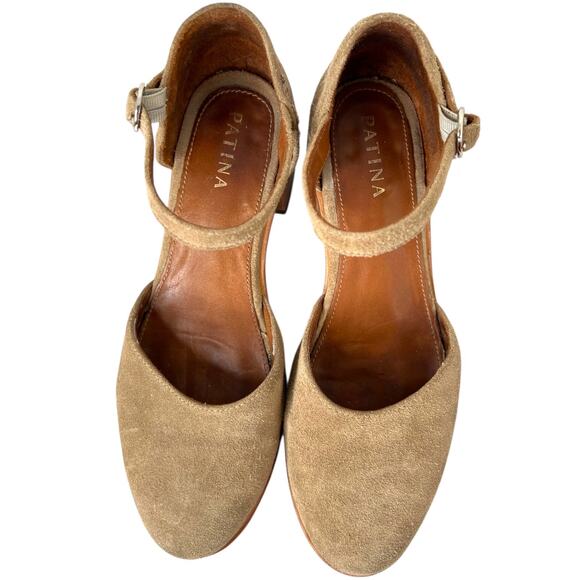 Portland Leather Goods PATINA Mary Jane Shoes in Beige Women's Size EU 40 = US 9 - Picture 11 of 14